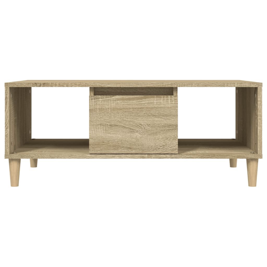 Tavolino Salotto Rovere Sonoma 90x50x36,5 cm Legno Multistrato - homemem39