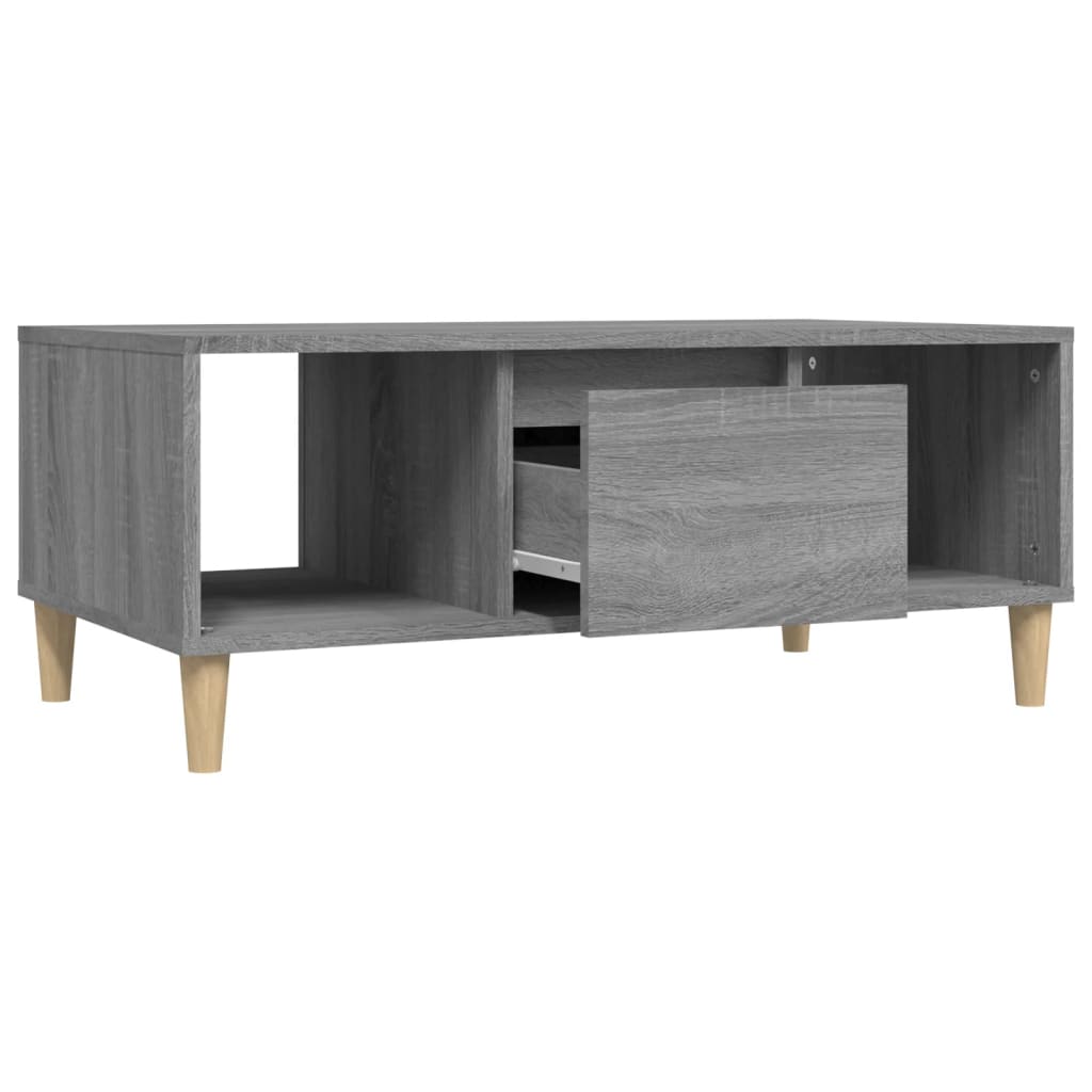 Tavolino Salotto Grigio Sonoma 90x50x36,5 cm Legno Multistrato - homemem39