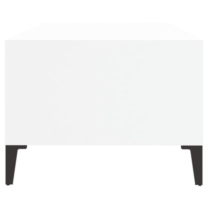 Tavolino da Salotto Bianco 90x50x36,5 cm in Legno Multistrato - homemem39