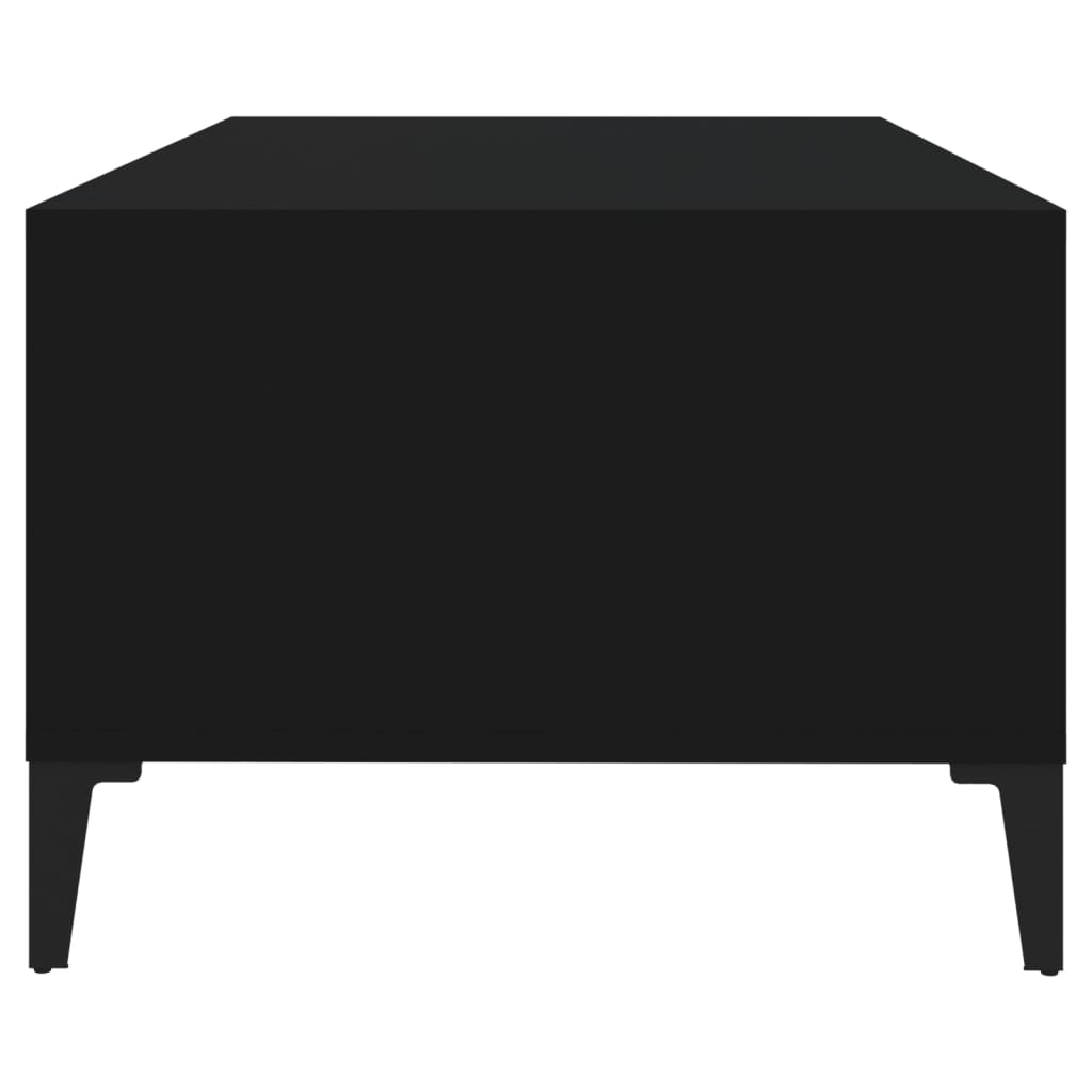 Tavolino da Salotto Nero 90x50x36,5 cm in Legno Multistrato - homemem39