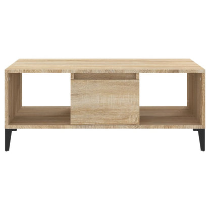 Tavolino Salotto Rovere Sonoma 90x50x36,5 cm Legno Multistrato - homemem39