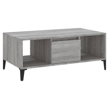 Tavolino Salotto Grigio Sonoma 90x50x36,5 cm Legno Multistrato - homemem39