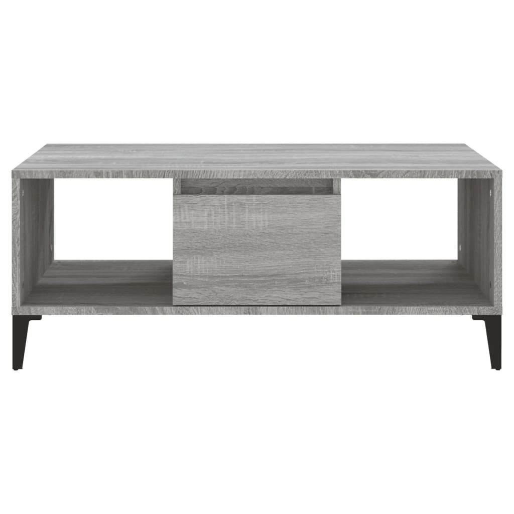 Tavolino Salotto Grigio Sonoma 90x50x36,5 cm Legno Multistrato - homemem39