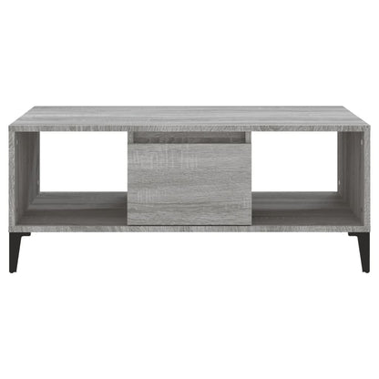 Tavolino Salotto Grigio Sonoma 90x50x36,5 cm Legno Multistrato - homemem39