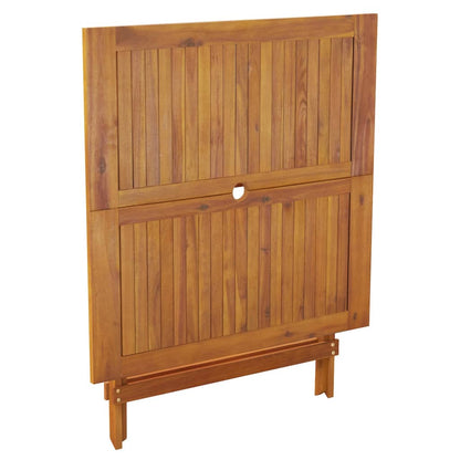 Tavolo da Giardino Pieghevole 90x90x75 cm Legno Massello Acacia - homemem39