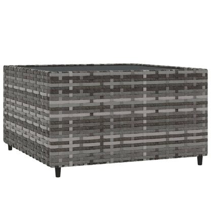 Set Divani da Giardino 4 pz con Cuscini in Polyrattan Grigio - homemem39