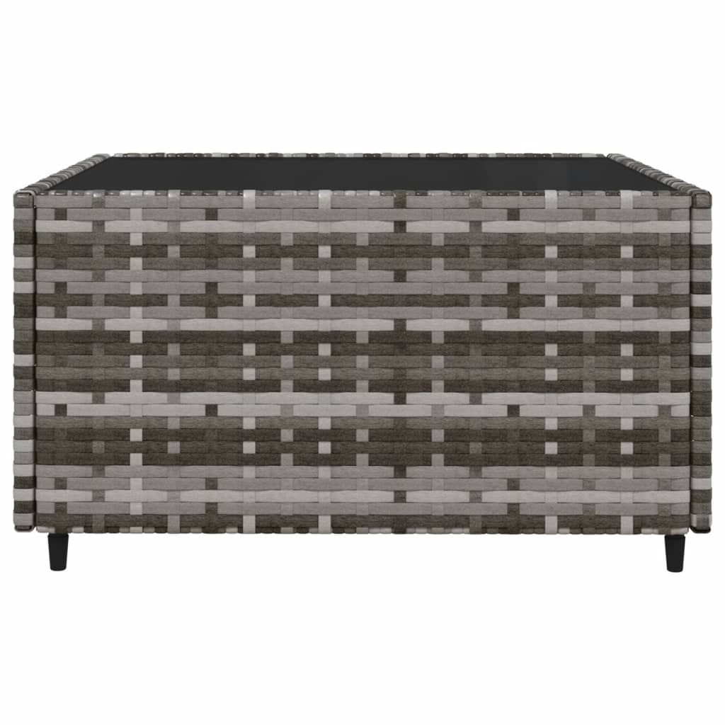 Set Divani da Giardino 4 pz con Cuscini in Polyrattan Grigio - homemem39