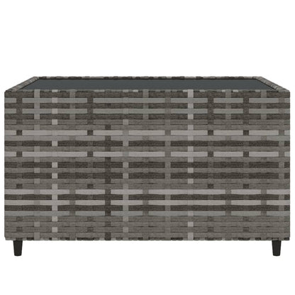 Set Divani da Giardino 4 pz con Cuscini in Polyrattan Grigio - homemem39