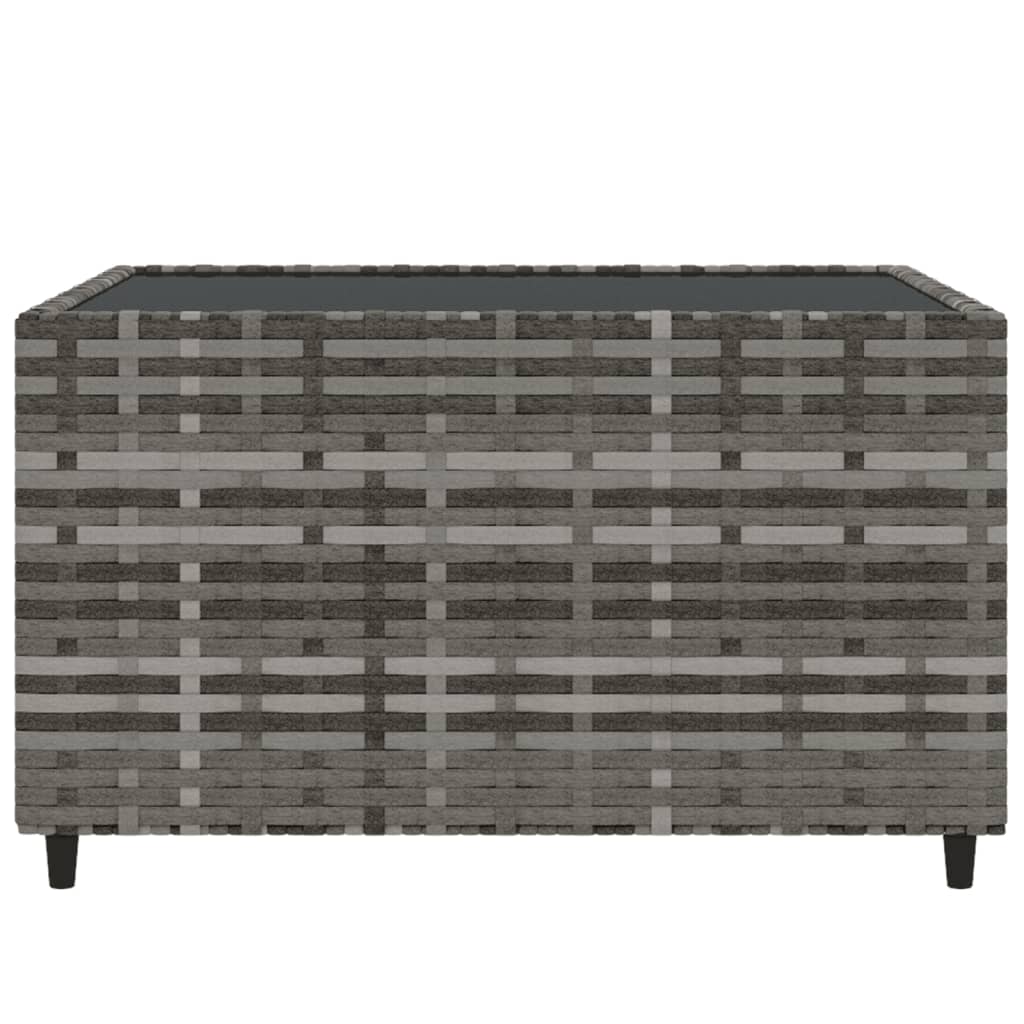 Set Divani da Giardino 4 pz con Cuscini in Polyrattan Grigio - homemem39