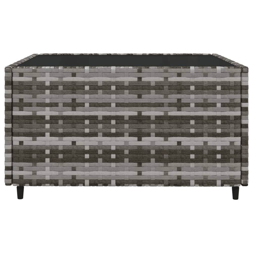 Set Divani da Giardino 3 pz con Cuscini in Polyrattan Grigio - homemem39