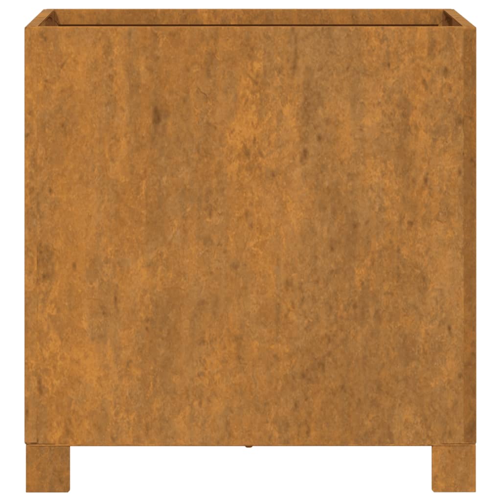 Fioriera con Gambe Ruggine 42x40x43 cm Acciaio Corten - homemem39