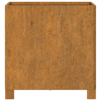 Fioriera con Gambe Ruggine 42x40x43 cm Acciaio Corten - homemem39