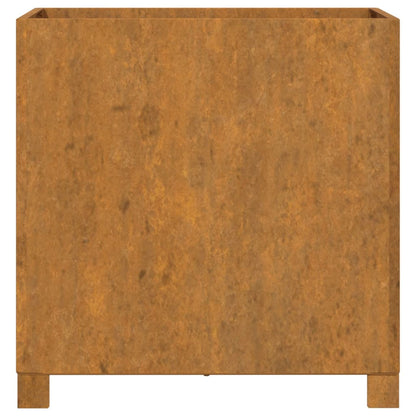 Fioriera con Gambe Ruggine 49x47x50 cm Acciaio Corten - homemem39