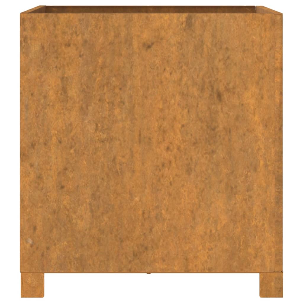 Fioriera con Gambe Ruggine 49x47x50 cm Acciaio Corten - homemem39