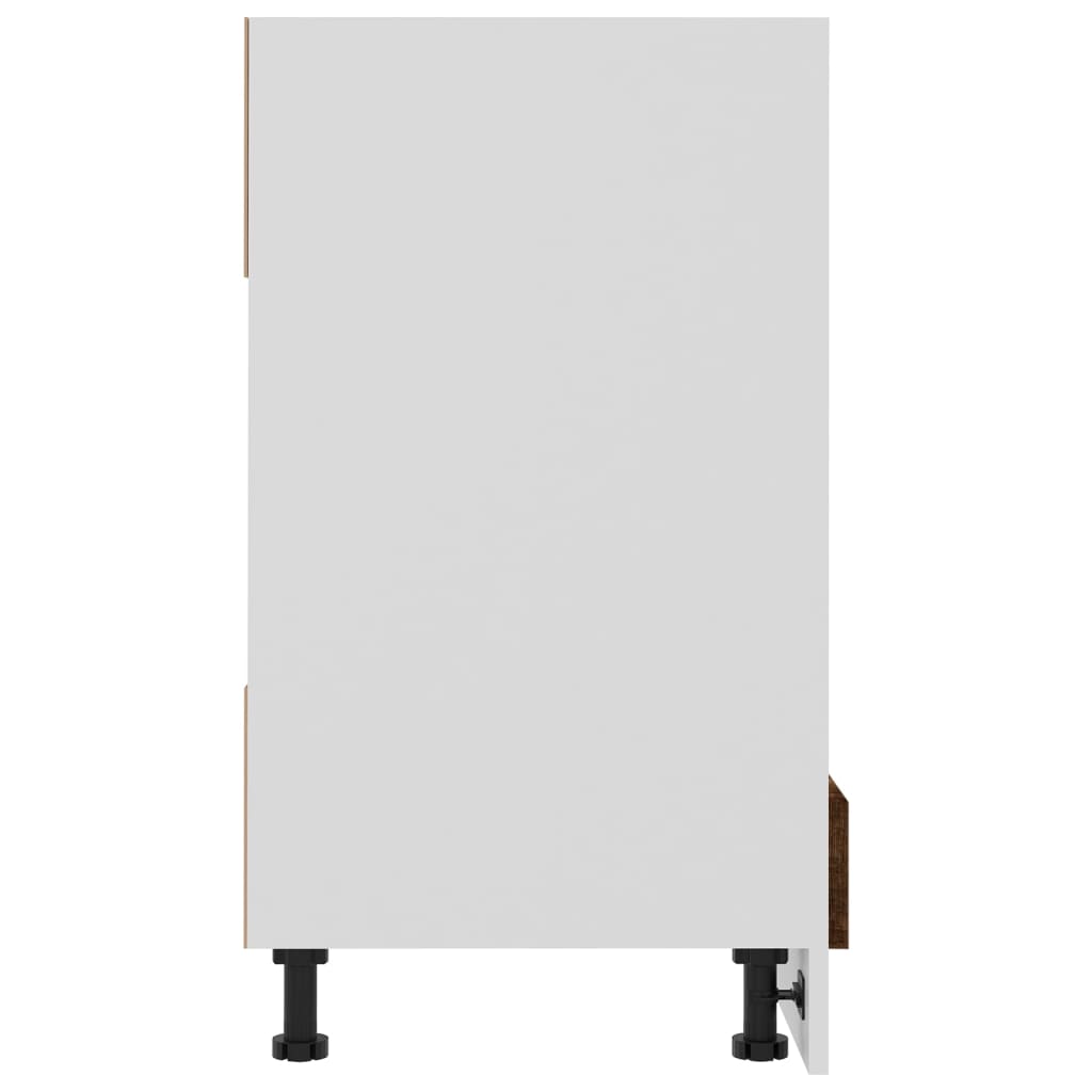 Mobile da Forno Rovere Fumo 60x46x81,5 cm in Legno Multistrato - homemem39