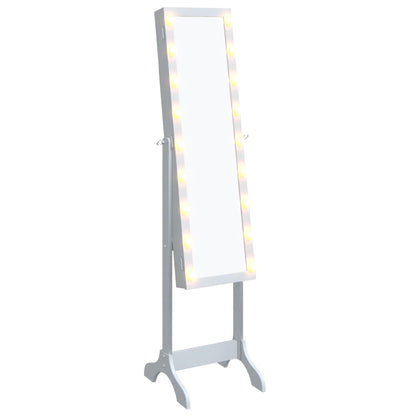 Specchio Autoportante con LED Bianco 34x37x146 cm - homemem39