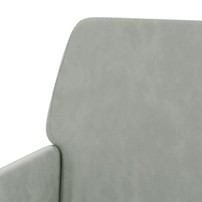 Panca Grigio Chiaro 108x79x79 cm in Velluto - homemem39