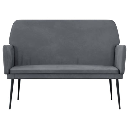 Panca Grigio Scuro 108x79x79 cm in Velluto - homemem39