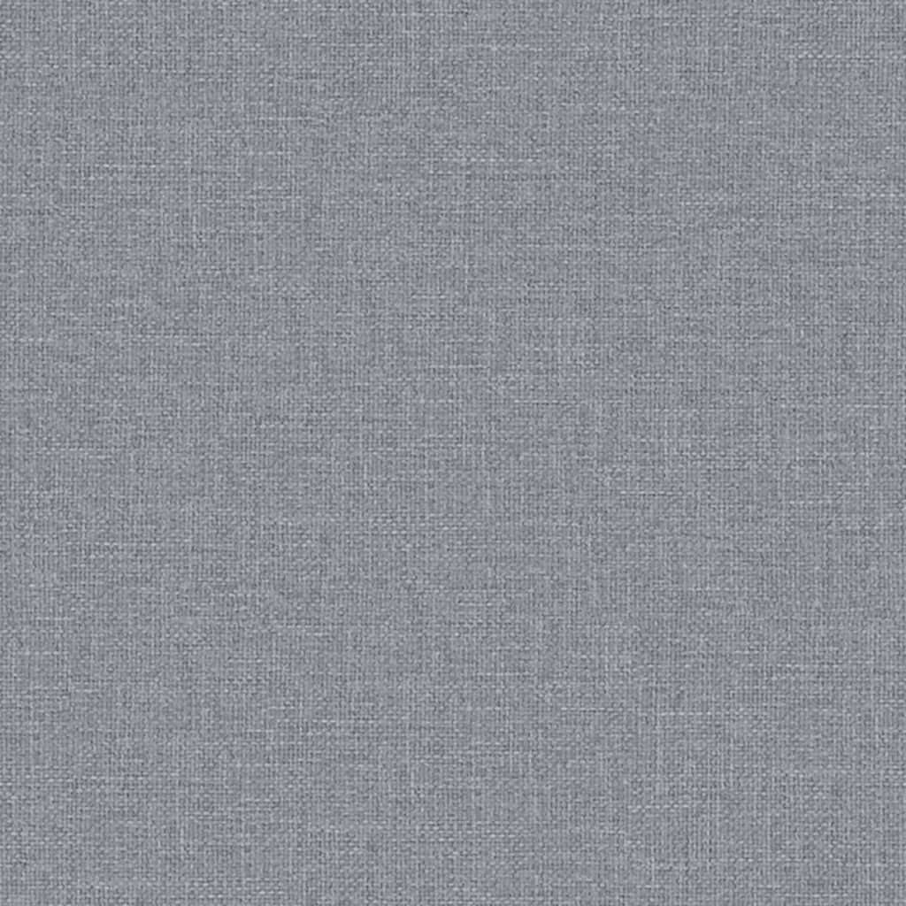 Panca Grigio Chiaro 110x76x80 cm in Tessuto - homemem39