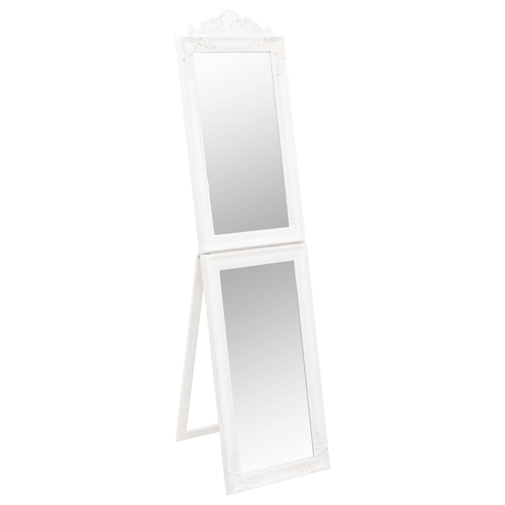 Specchio Autoportante Bianco 40x160 cm - homemem39