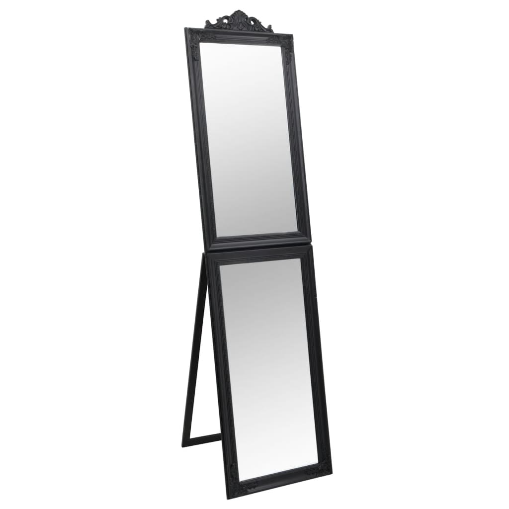 Specchio Autoportante Nero 40x160 cm - homemem39