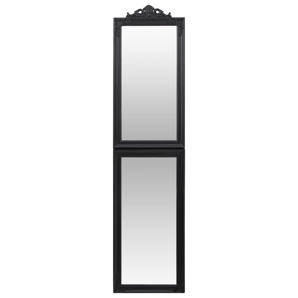 Specchio Autoportante Nero 45x180 cm - homemem39