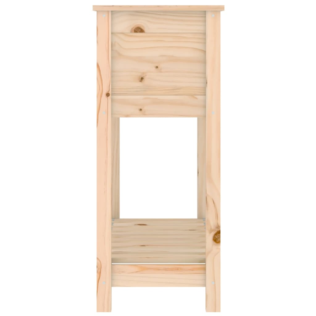 Fioriera con Mensola 82,5x34,5x81 cm in Legno Massello di Pino - homemem39