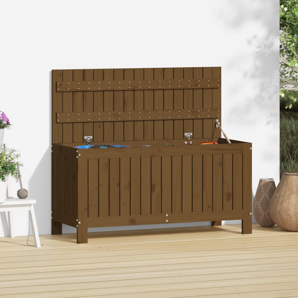 Contenitore da Giardino Miele 108x42,5x54cm Legno Massello Pino - homemem39