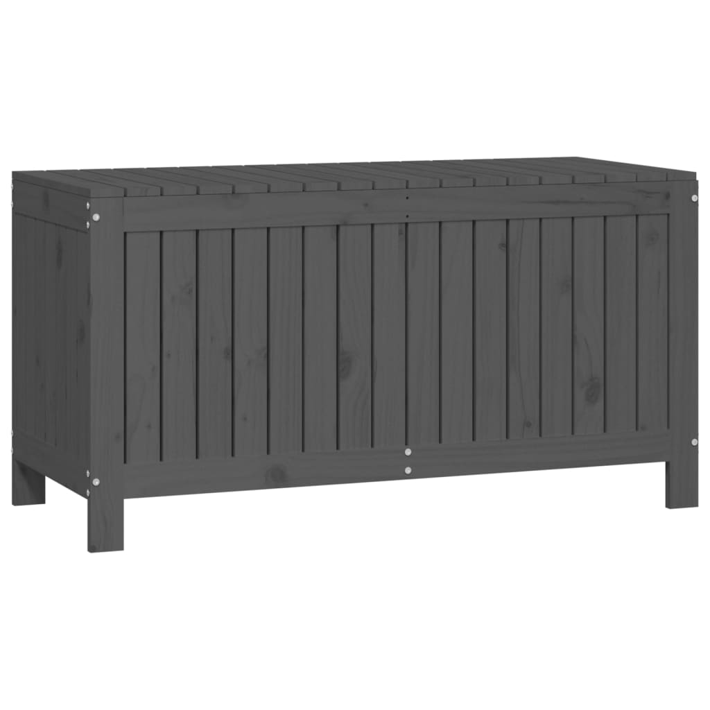 Contenitore da Giardino Grigio 115x49x60 cm Legno Massello Pino - homemem39