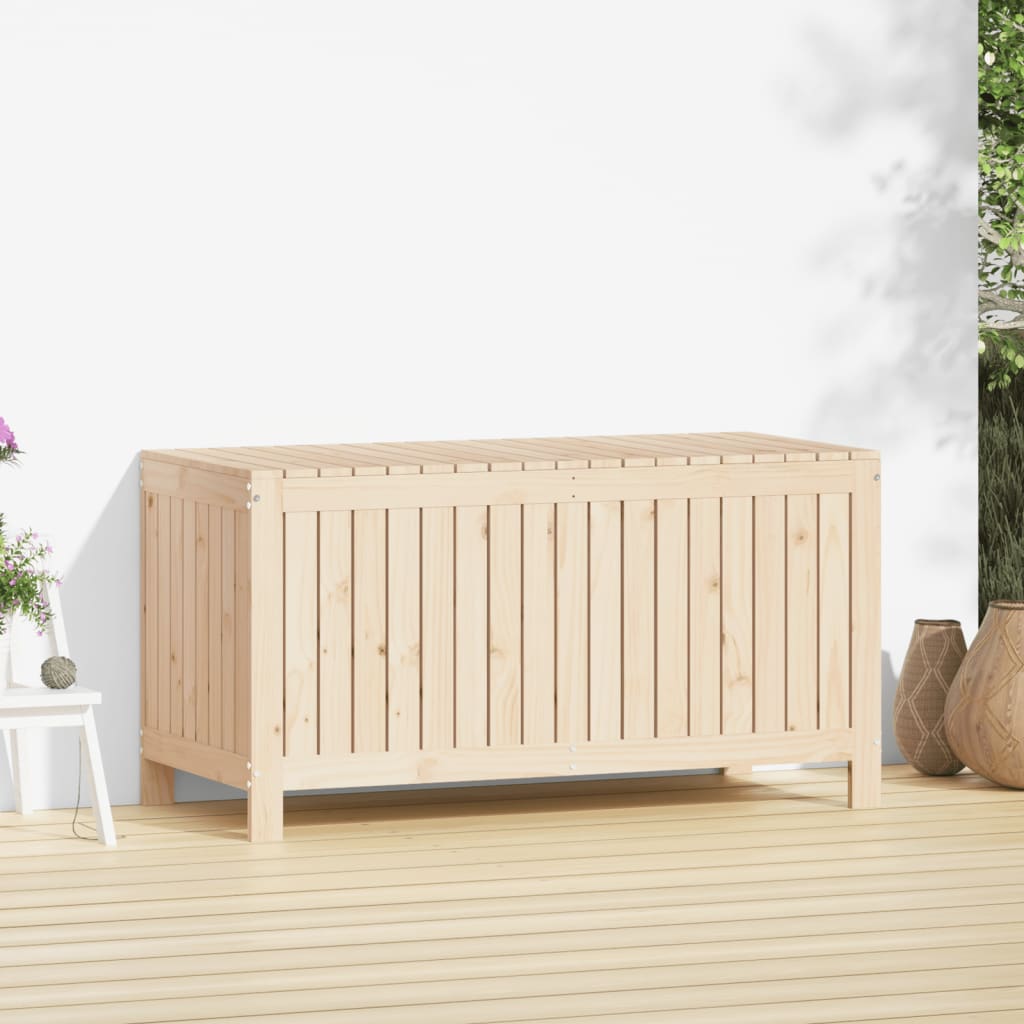 Contenitore da Giardino 121x55x64 cm in Legno Massello di Pino - homemem39