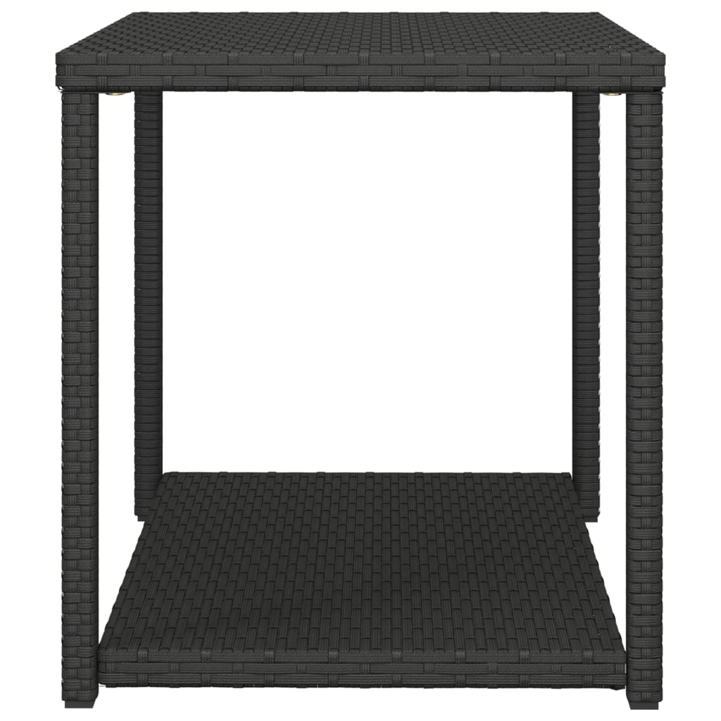 Tavolino Nero 55x45x49 cm in Polyrattan - homemem39