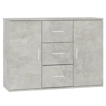 Credenza Grigio Cemento 91x29,5x65 cm in Legno Multistrato - homemem39