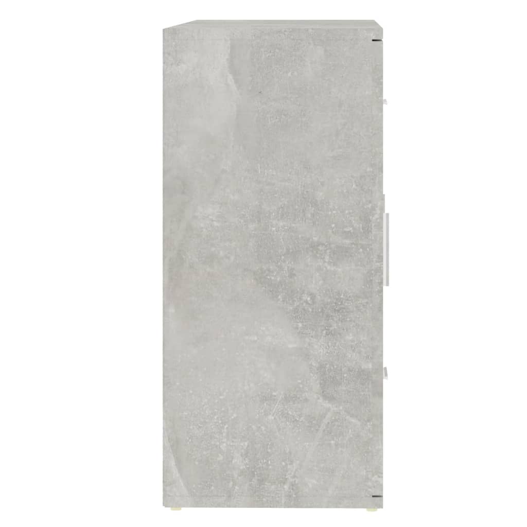 Credenza Grigio Cemento 91x29,5x65 cm in Legno Multistrato - homemem39