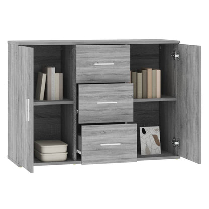 Credenza Grigio Sonoma 91x29,5x65 cm in Legno Multistrato - homemem39