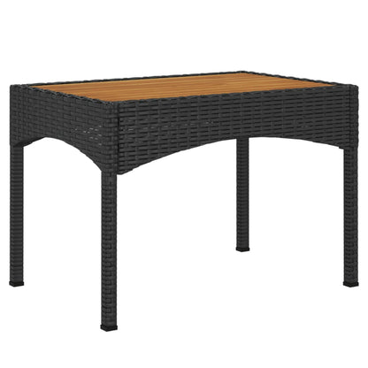 Set Divani da Giardino 3 pz con Cuscini Nero in Polyrattan - homemem39