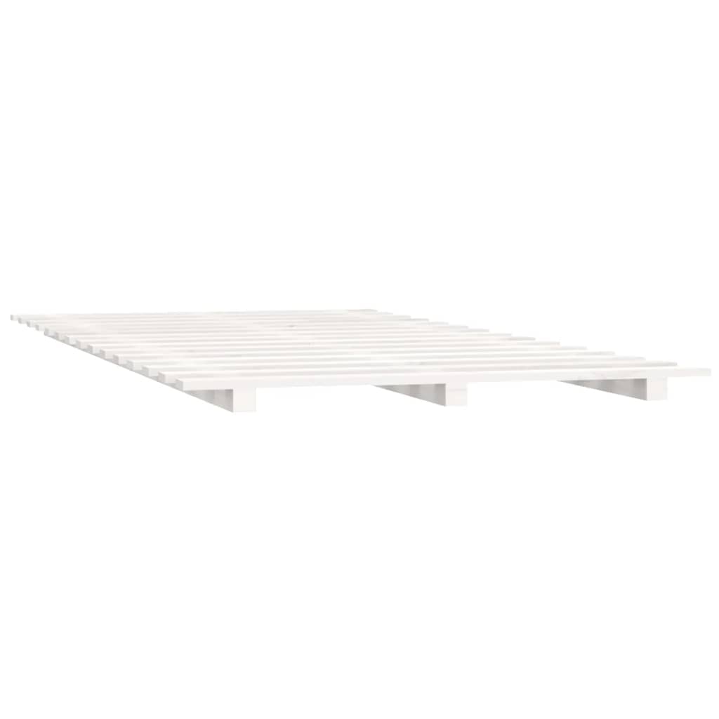 Giroletto Bianco 90x200 cm in Legno Massello di Pino - homemem39