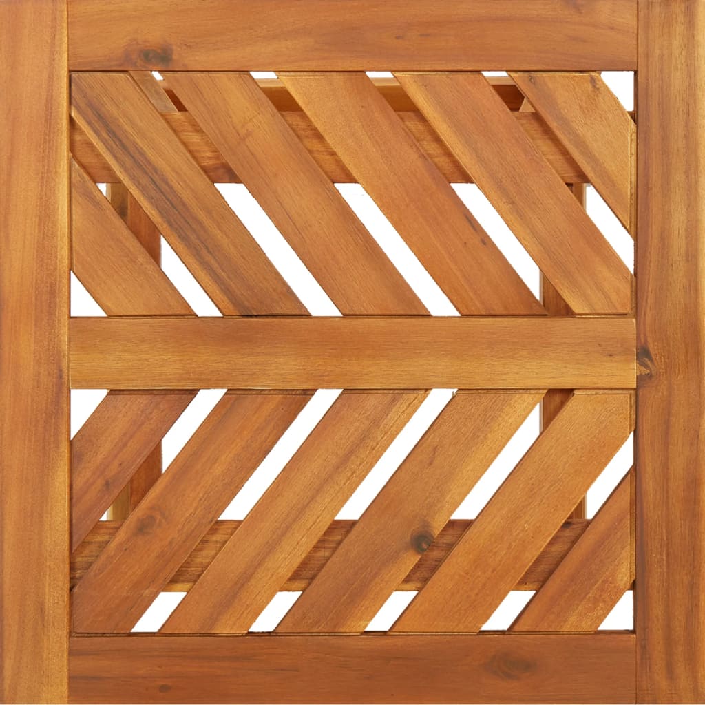 Tavolino 45x45x60 cm in Legno Massello di Acacia - homemem39