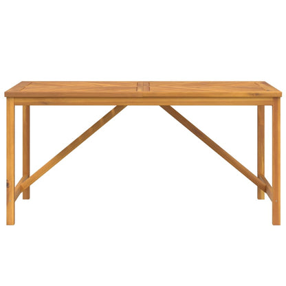 Tavolo da Pranzo da Giardino 150x90x74 cm Legno Massello Acacia - homemem39