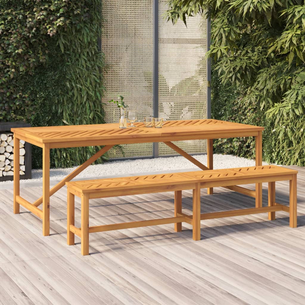 Tavolo da Pranzo da Giardino 200x90x74 cm Legno Massello Acacia - homemem39