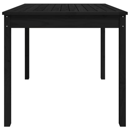 Tavolo da Giardino Nero 82,5x82,5x76 cm Legno Massello di Pino - homemem39