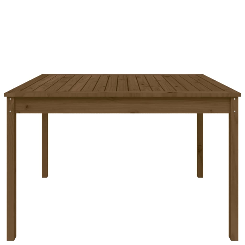 Tavolo da Giardino Miele 121x82,5x76 cm Legno Massello di Pino - homemem39