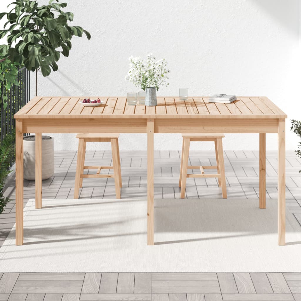 Tavolo da Giardino 159,5x82,5x76 cm in Legno Massello di Pino - homemem39