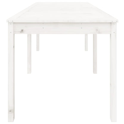 Tavolo da Giardino Bianco 159,5x82,5x76cm Legno Massello Pino - homemem39