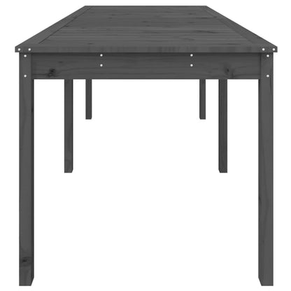 Tavolo da Giardino Grigio 159,5x82,5x76 cm Legno Massello Pino - homemem39