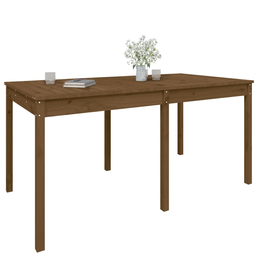 Tavolo da Giardino Miele 159,5x82,5x76cm Legno Massello di Pino - homemem39