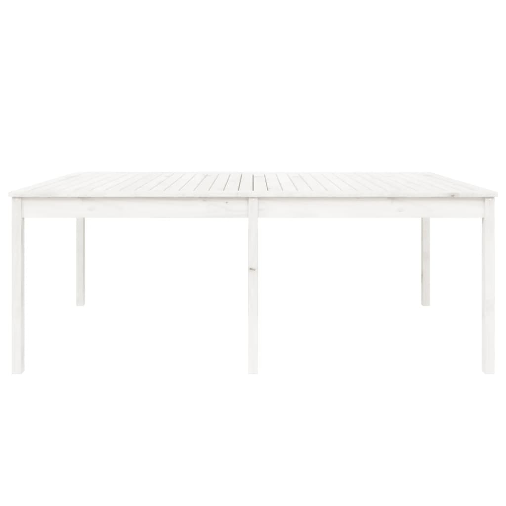 Tavolo da Giardino Bianco 203,5x100x76cm Legno Massello di Pino - homemem39