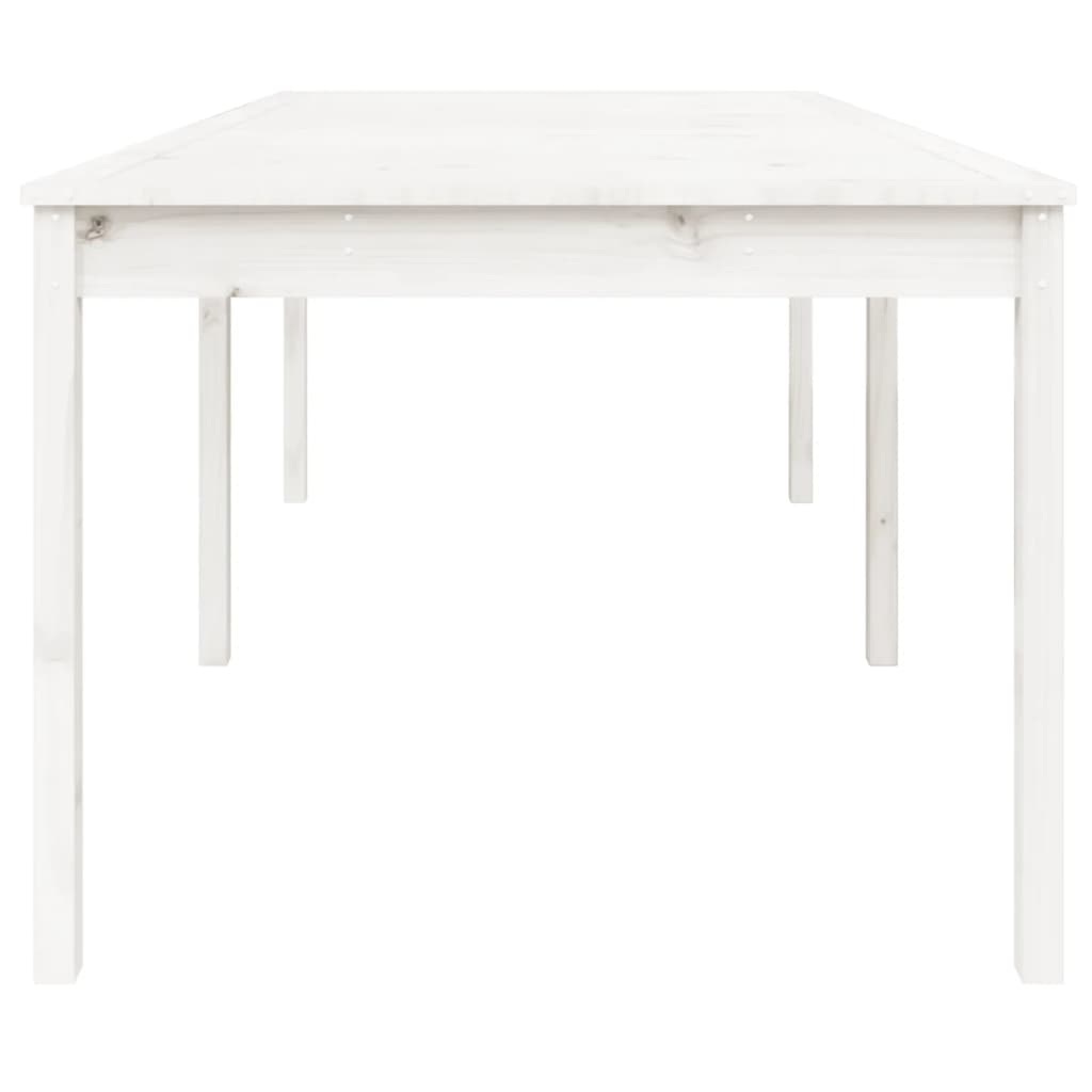 Tavolo da Giardino Bianco 203,5x100x76cm Legno Massello di Pino - homemem39