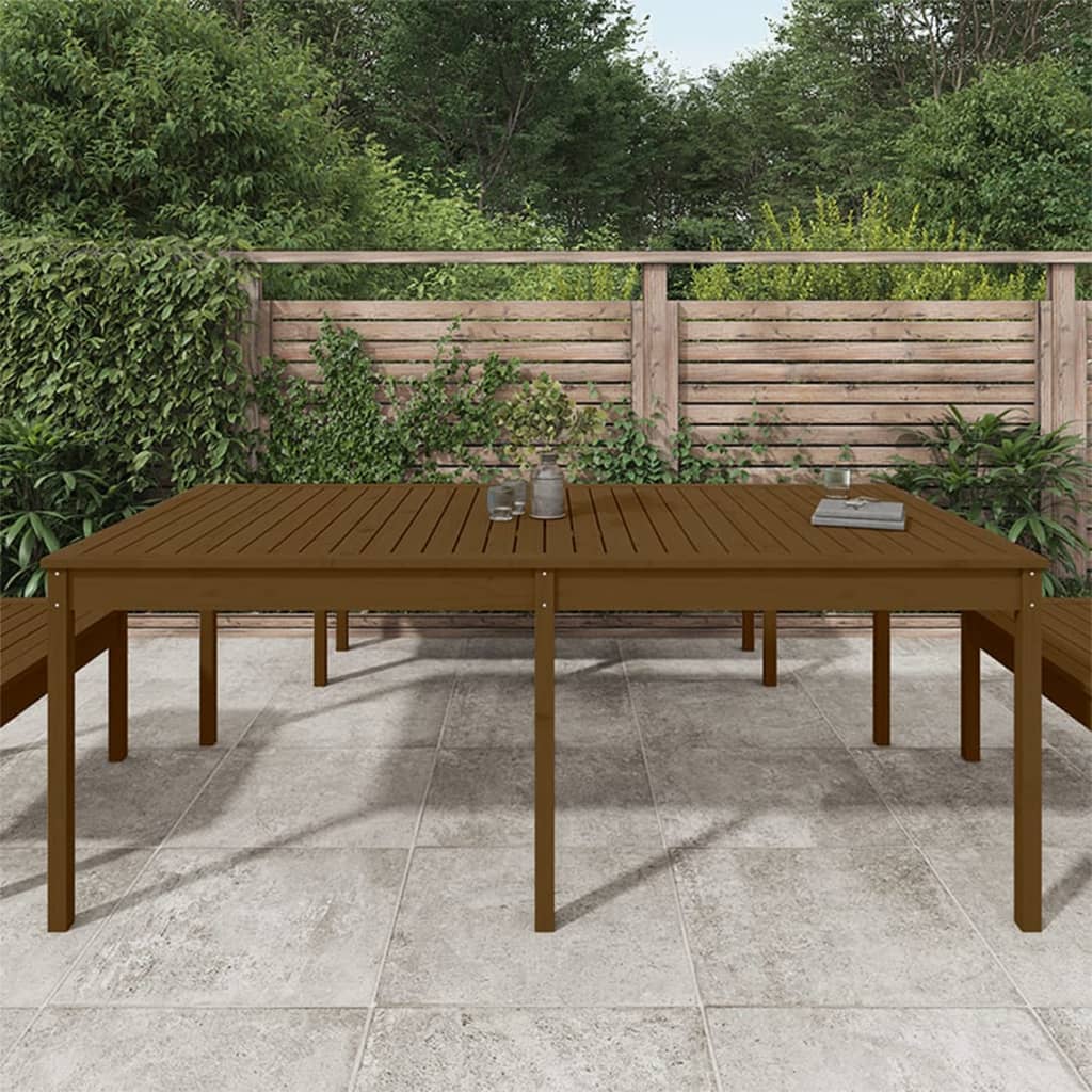 Tavolo da Giardino Miele 203,5x100x76cm Legno Massello di Pino - homemem39