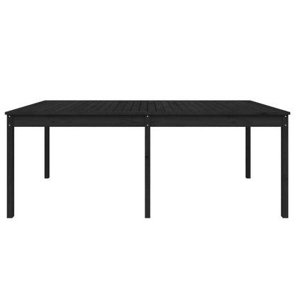 Tavolo da Giardino Nero 203,5x100x76 cm Legno Massello di Pino - homemem39