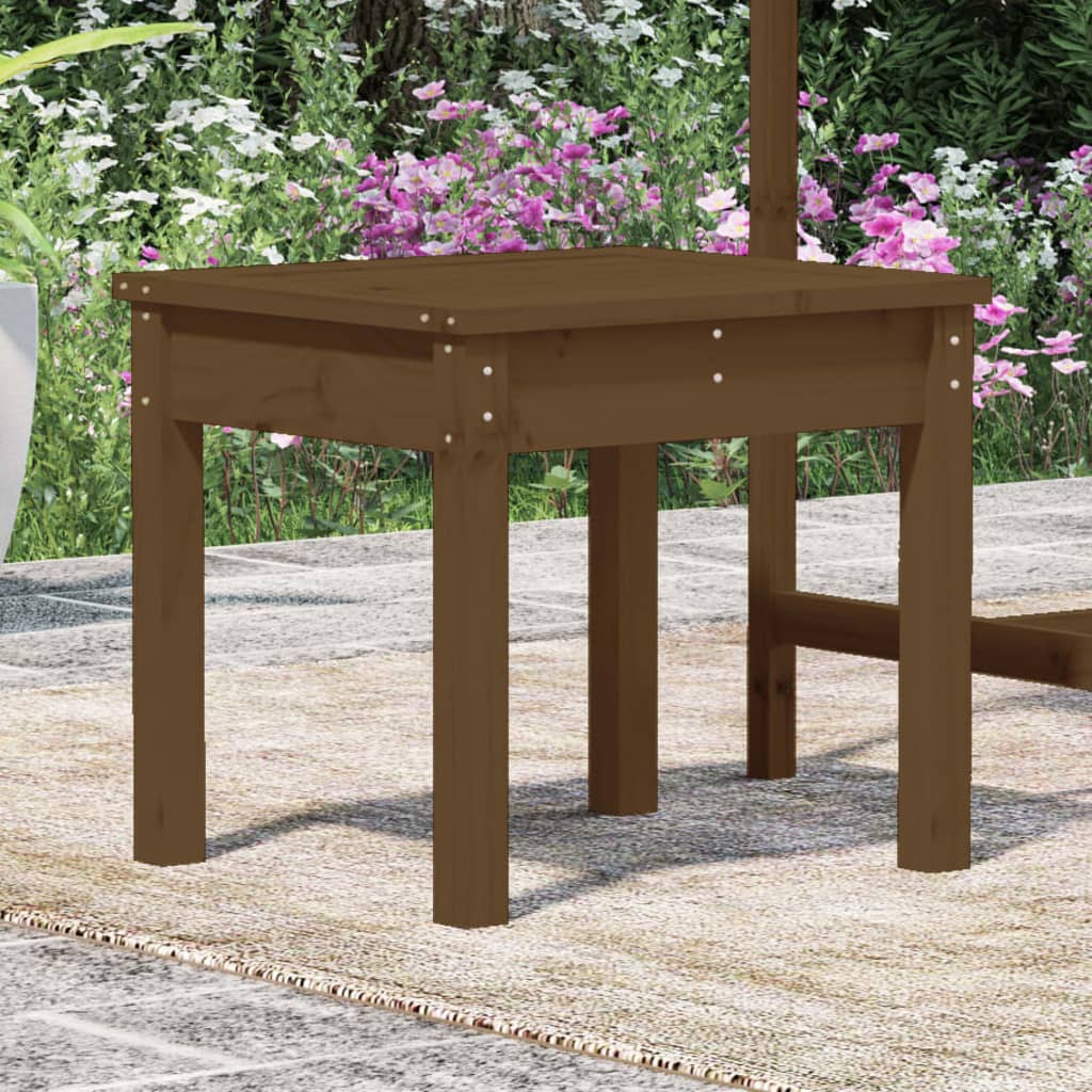 Panca da Giardino Miele 50x44x45 cm Legno Massello di Pino - homemem39